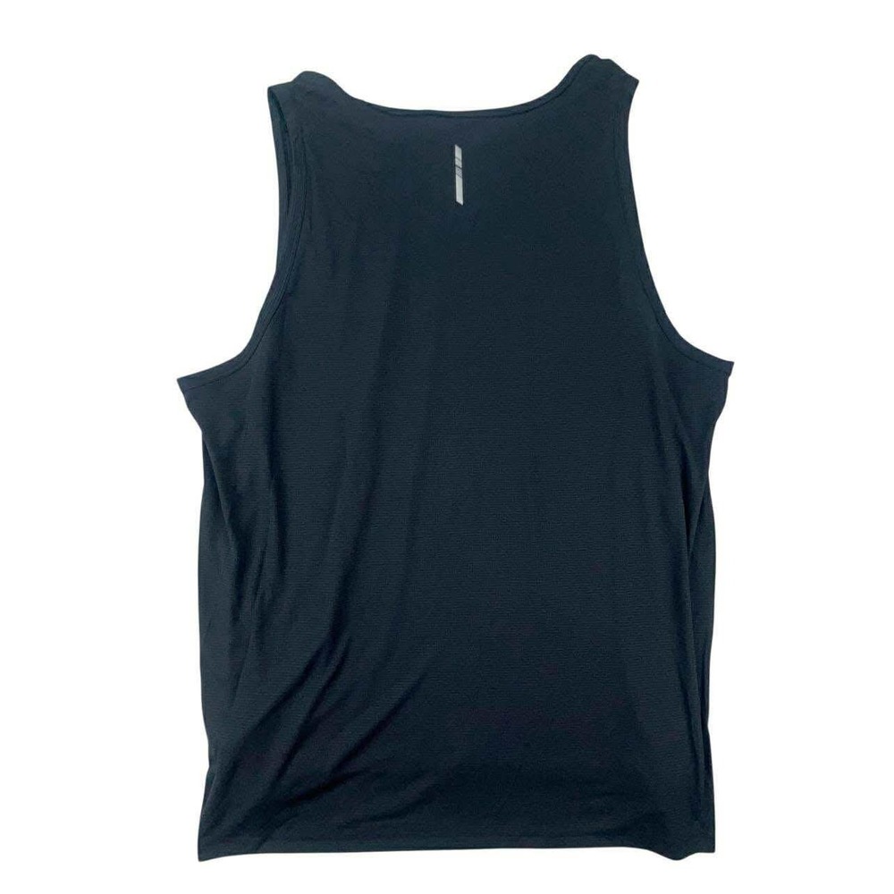 DSG XXL Mens Run Tank Top Sleeveless Moisture Wicking Reflective‎ Black New